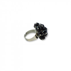 "Black Carnation" Ring