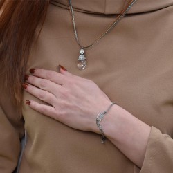 "Love" necklace and bracelet set