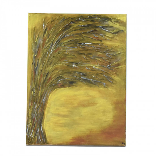 Πίνακας "Δέντρο σε Χωράφι με στάχυα"